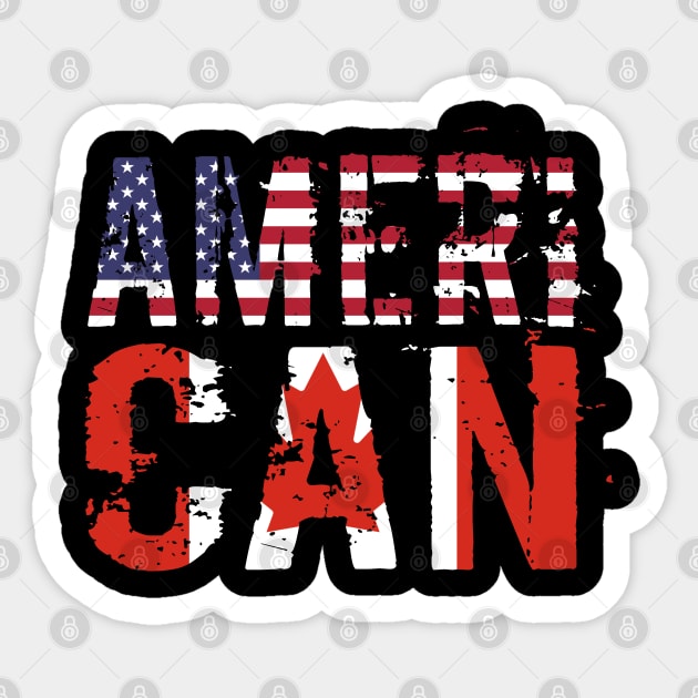 American Canadian Sticker by Mila46